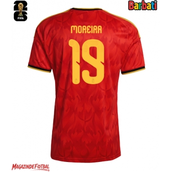 Belgia Diego Moreira #19 Tricou Fotbal Replică Mondial 2026 Barbati Acasa